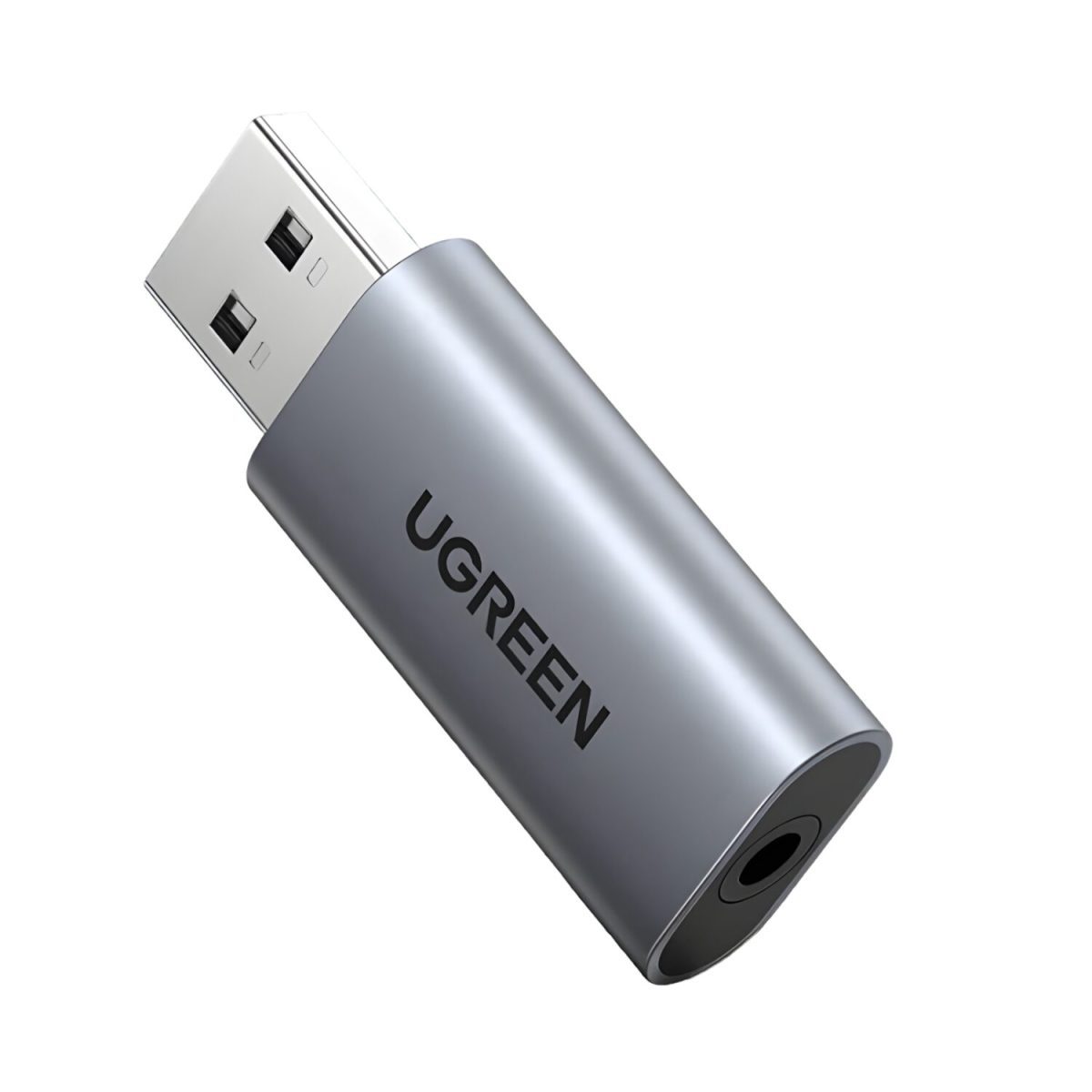 CM383-80864 product image UGREEN CM383-80864 USB-A to 3.5mm Audio Jack External Sound Adapter - Silver - Image 1