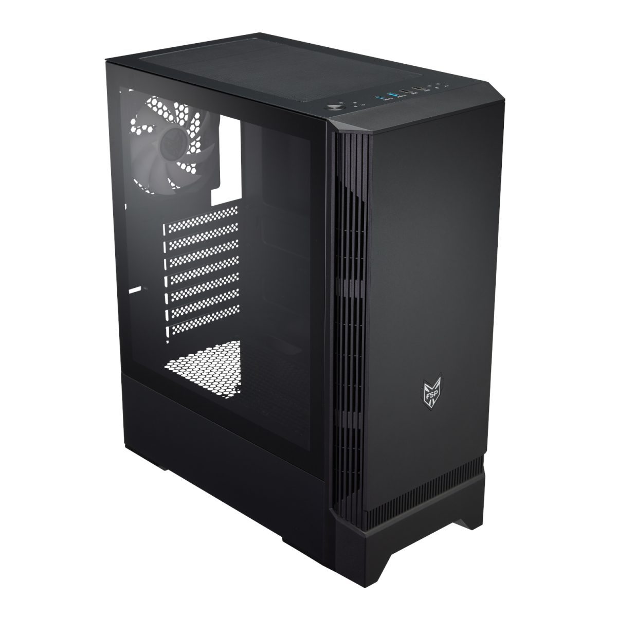 CMT260 product image FSP CMT260 ATX Gaming Chassis - Black - Image 1