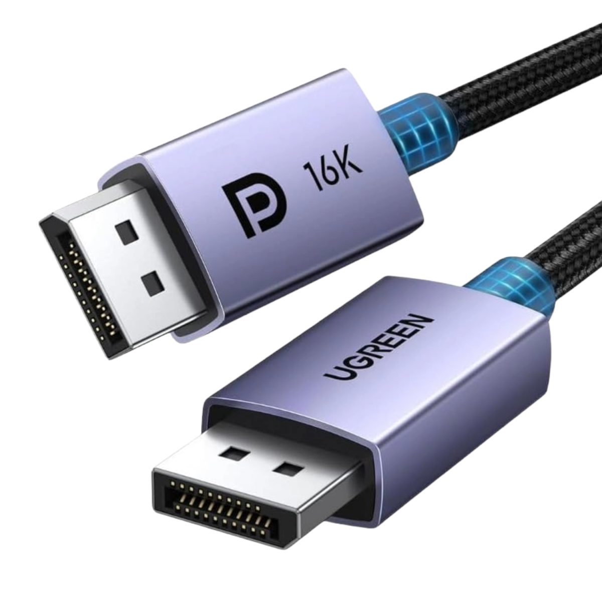 UGREEN DP2.1 Male to Male 16K Braided 3M Cable - Image 1