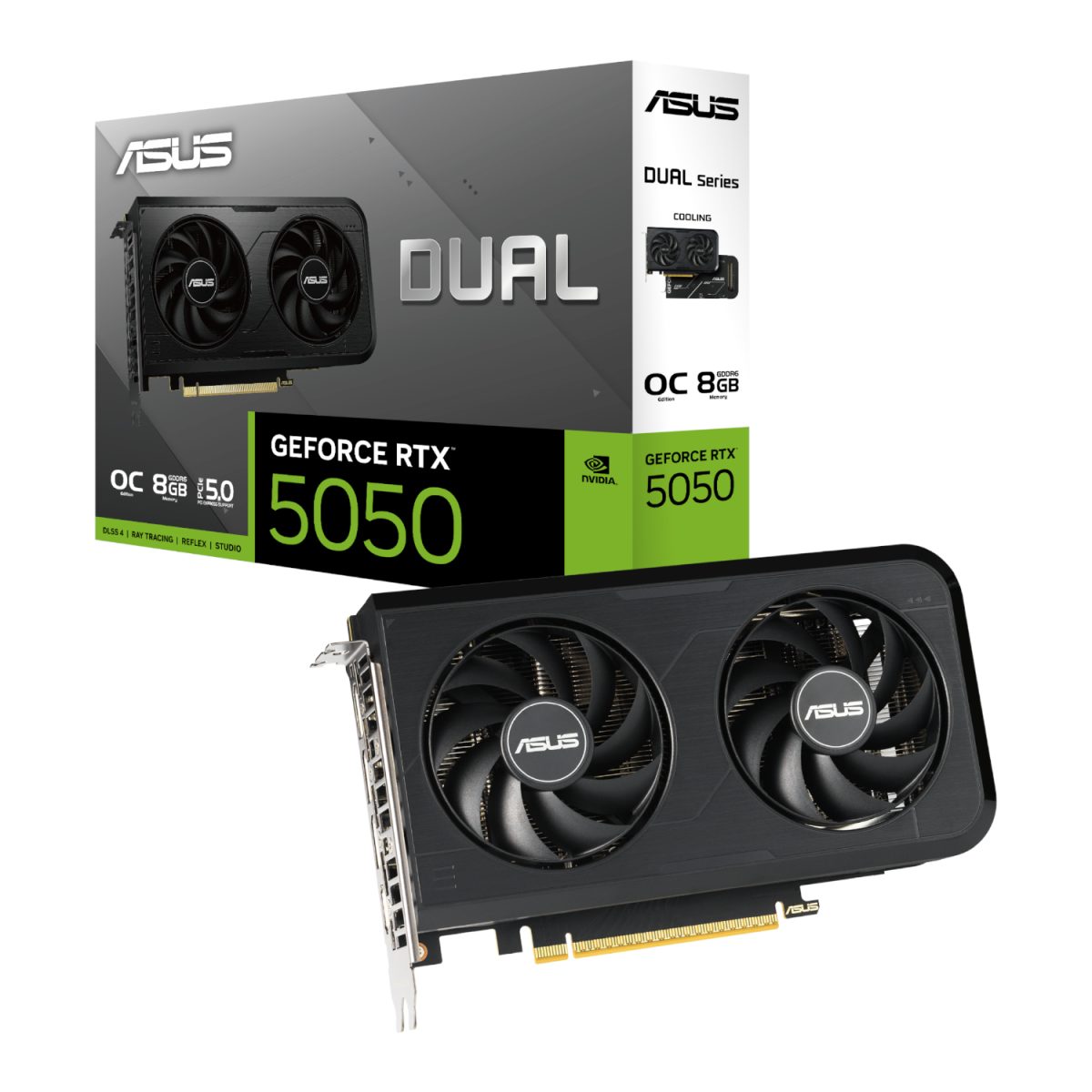 Asus Nvidia GeForce RTX 5050 Dual OC 8GB GDDR6 Graphics Card - Image 1