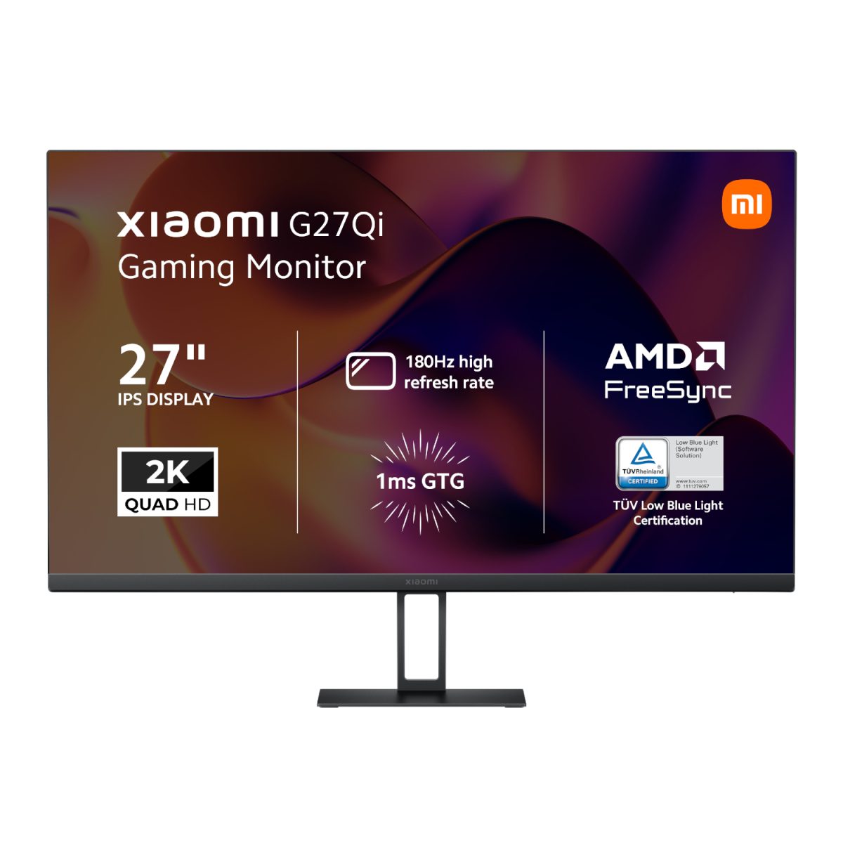 Xiaomi G27Qi 27" 2K 1440p IPS Gaming Monitor (180Hz, 1ms) - Image 1