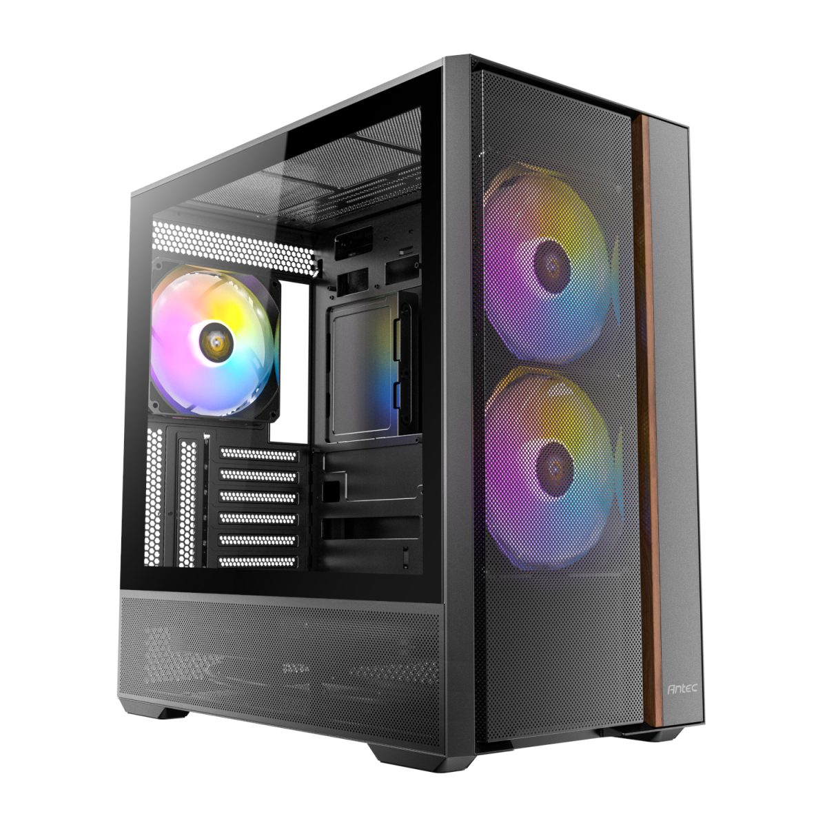 Antec FLUX Rear ARGB ATX Mid Tower Gaming Chassis - Black - Image 1