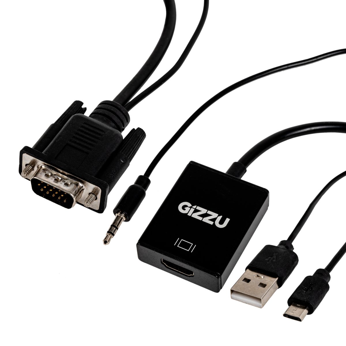 Gizzu 1080P VGA to HDMI Adapter with Audio - Image 1