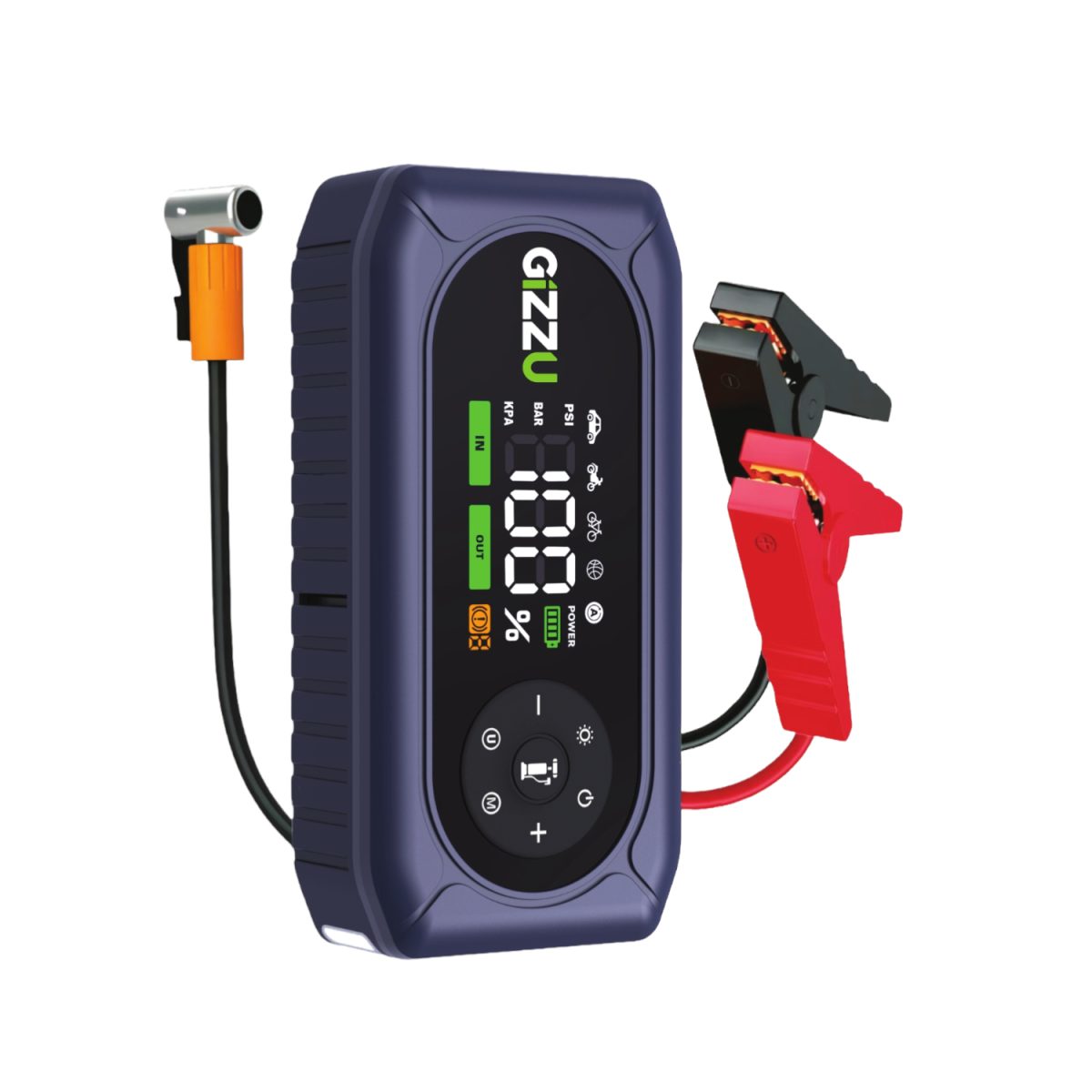 Gizzu 4-in-1 Jump Starter and Air Compressor - Image 1