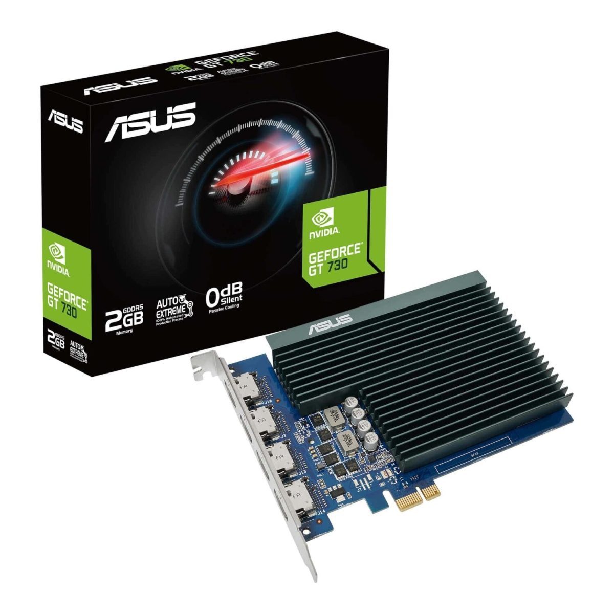 GT730-4H-SL-2GD5 product image Asus GT730 2GB GDDR5 Graphics Card with 4 HDMI Ports - Image 1