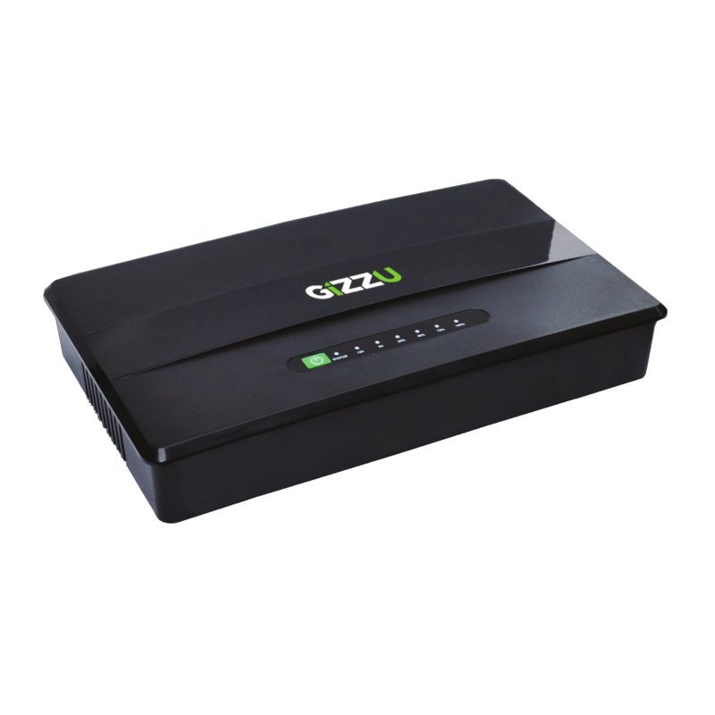 GU30WPRO product image GIZZU 30W 38Wh 10400mAh Mini DC UPS - Black - Image 1