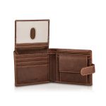 Enzo - Bifold Wallet With Coin And ID Window, Toscana Brown - Image 4