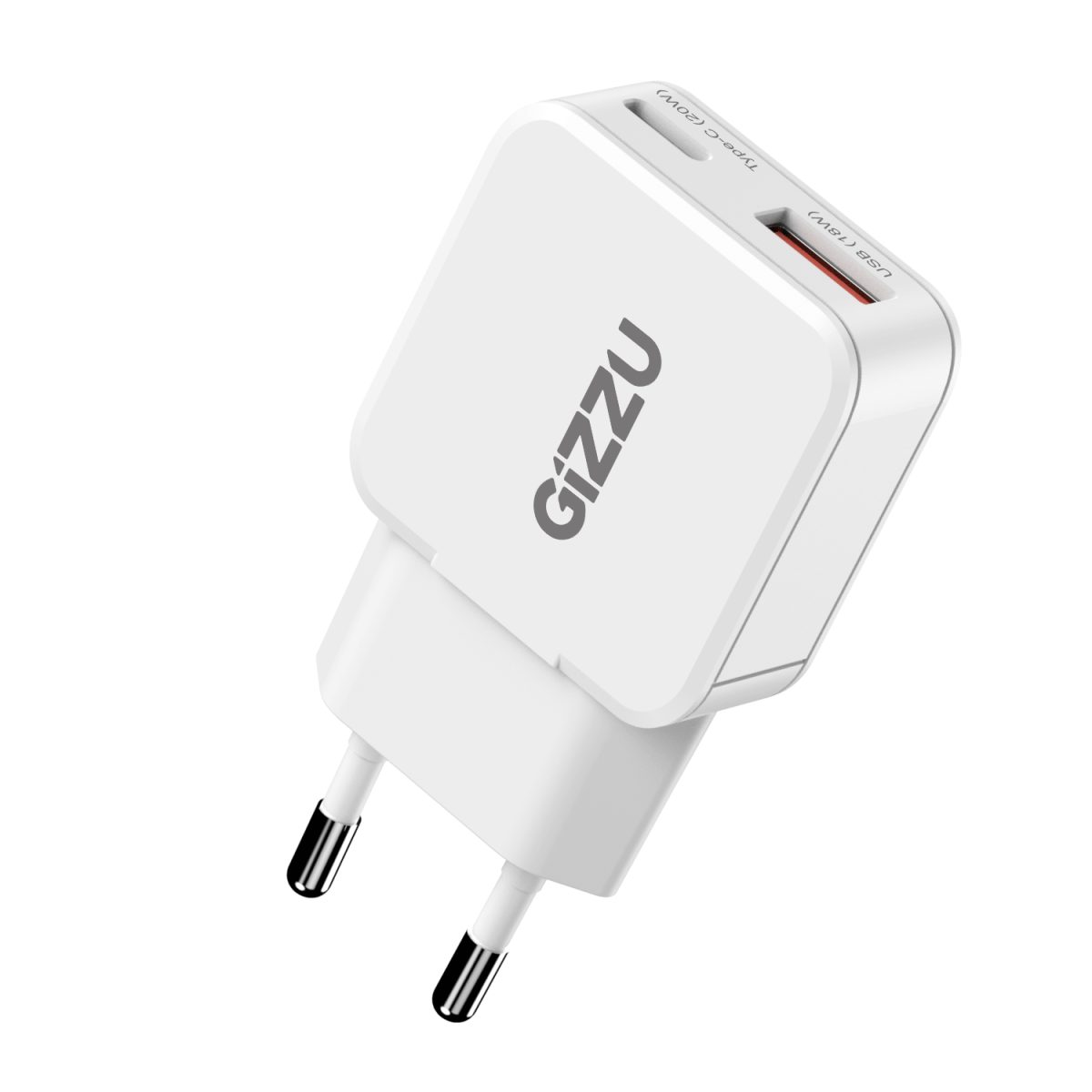 Gizzu 2-Port 20W GaN Wall Charger - Image 1