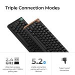Keychron K10 HE 100% Wireless Magnetic Gaming Keyboard Nebula Switches – Black - Image 5