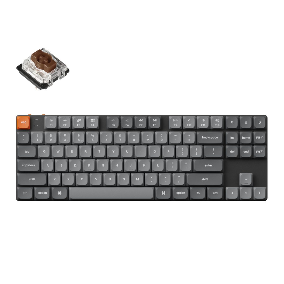 K1M-H3 product image Keychron K1 Max QMK/VIA 80% Wireless Custom Mechanical Keyboard | BROWN Switches - Image 1