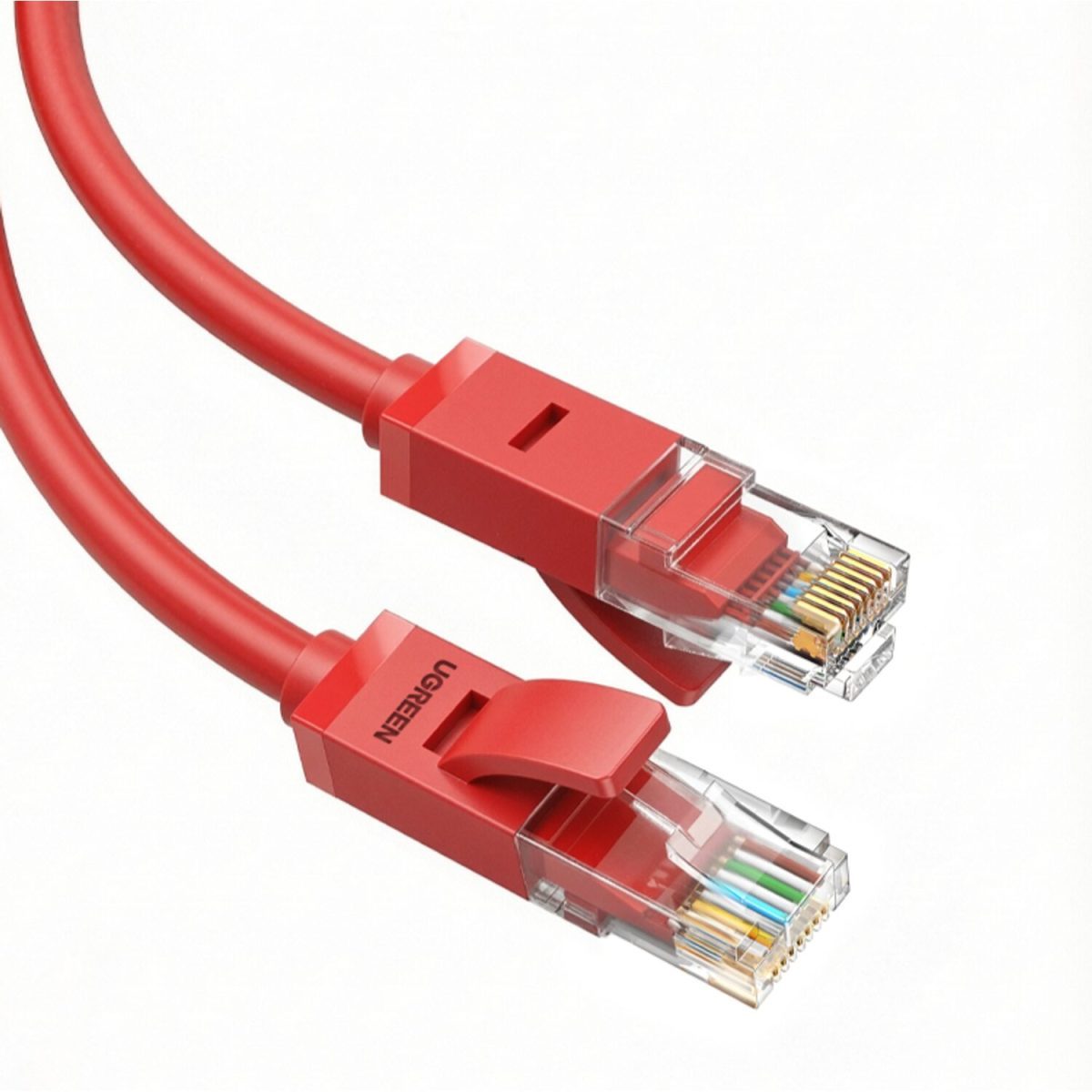 UGREEN Cat6 UTP Flat Ethernet cable 2M - Red - Image 1