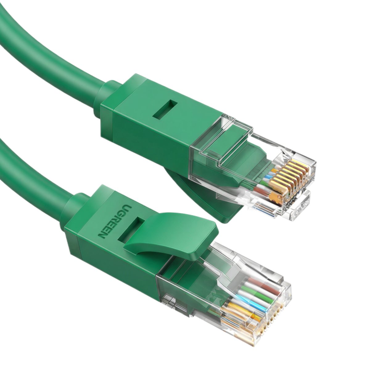 UGREEN RJ45 CAT6 2m LAN Network Cable - (1Gbps, 250MHz) – Green - Image 1