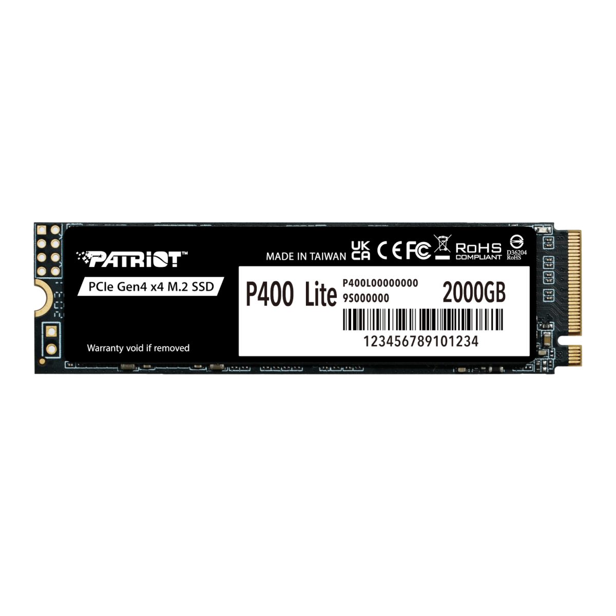 Patriot P400 Lite 2TB M.2 PCIe Gen 4 x4 NVMe SSD - Image 1