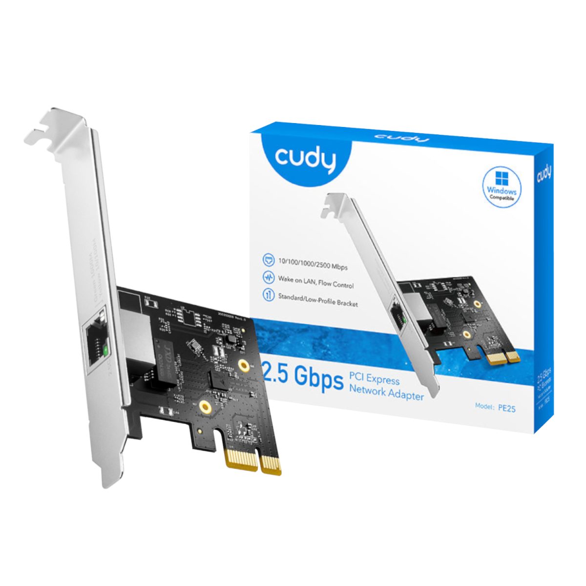 Cudy 2.5Gbps PCI-E Ethernet Adapter - Image 1