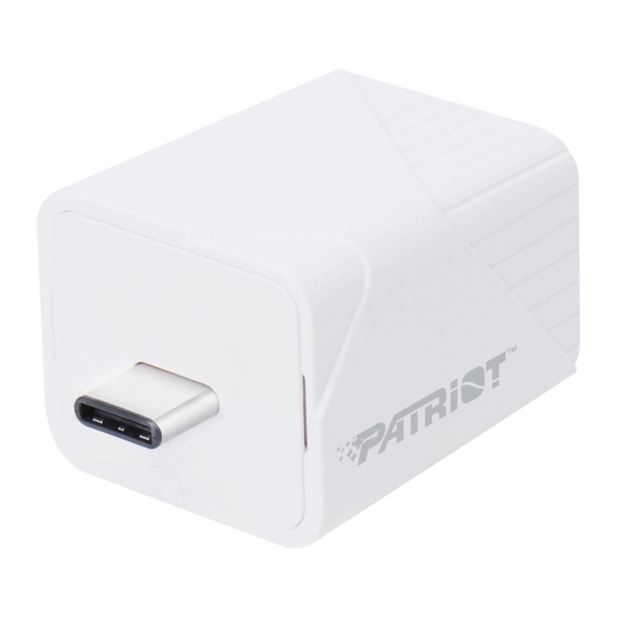 Patriot iLuxe Cube 128GB Type-C Smart Backup Solution - White - Image 1