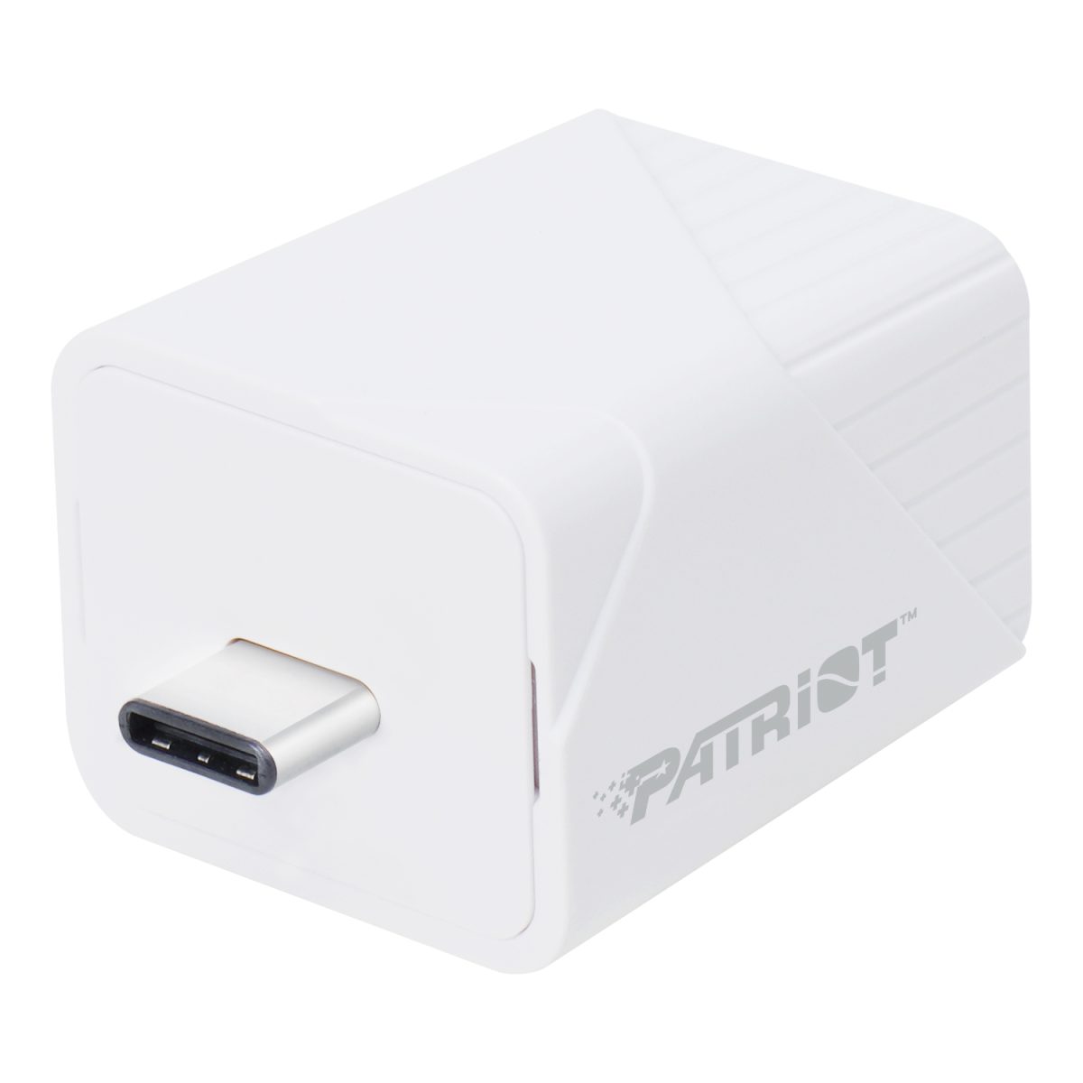 Patriot iLuxe Cube 512GB Type-C Smart Backup Solution - White - Image 1