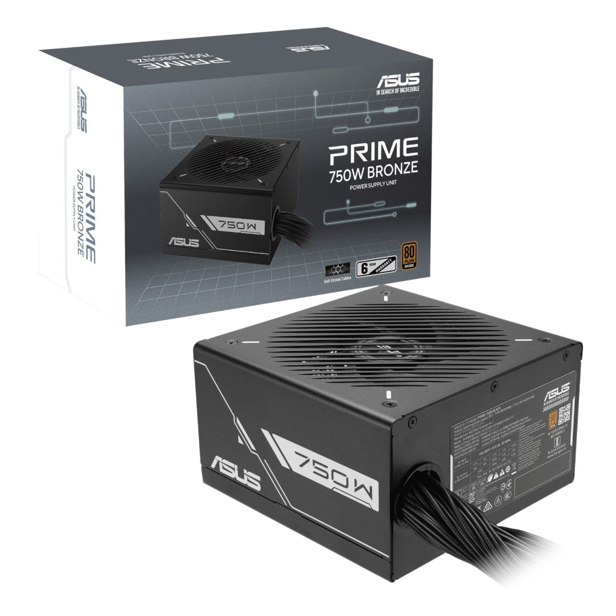Asus PRIME 750W 80 PLUS Bronze ATX Non-modular Power Supply - Image 1