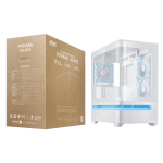 ASUS Prime AP202 ARGB mATX White Chassis - Image 7