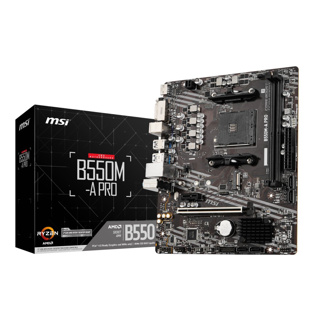 MSI B550M-A Pro AM4 M-ATX Motherboard - Image 1