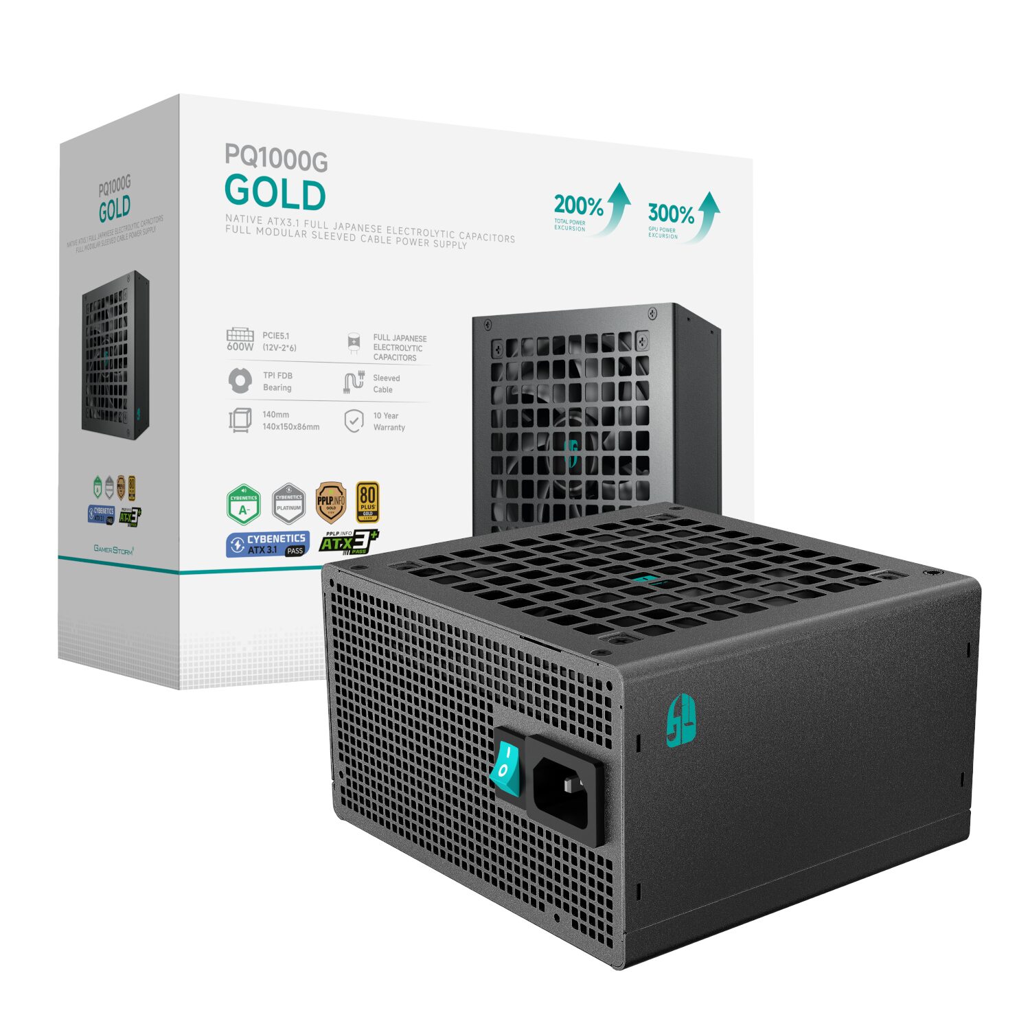 DeepCool Gamerstorm PQ1000G 1000W 80PLUS Gold Fully Modular Power Supply - Image 1