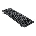 Redragon BK-7366 Full-size Ergonomic Wired Membrane Office Keyboard - Black - Image 4