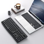 Redragon BK-7367 Full-size Ergonomic Wireless Membrane Office Keyboard - Black - Image 5
