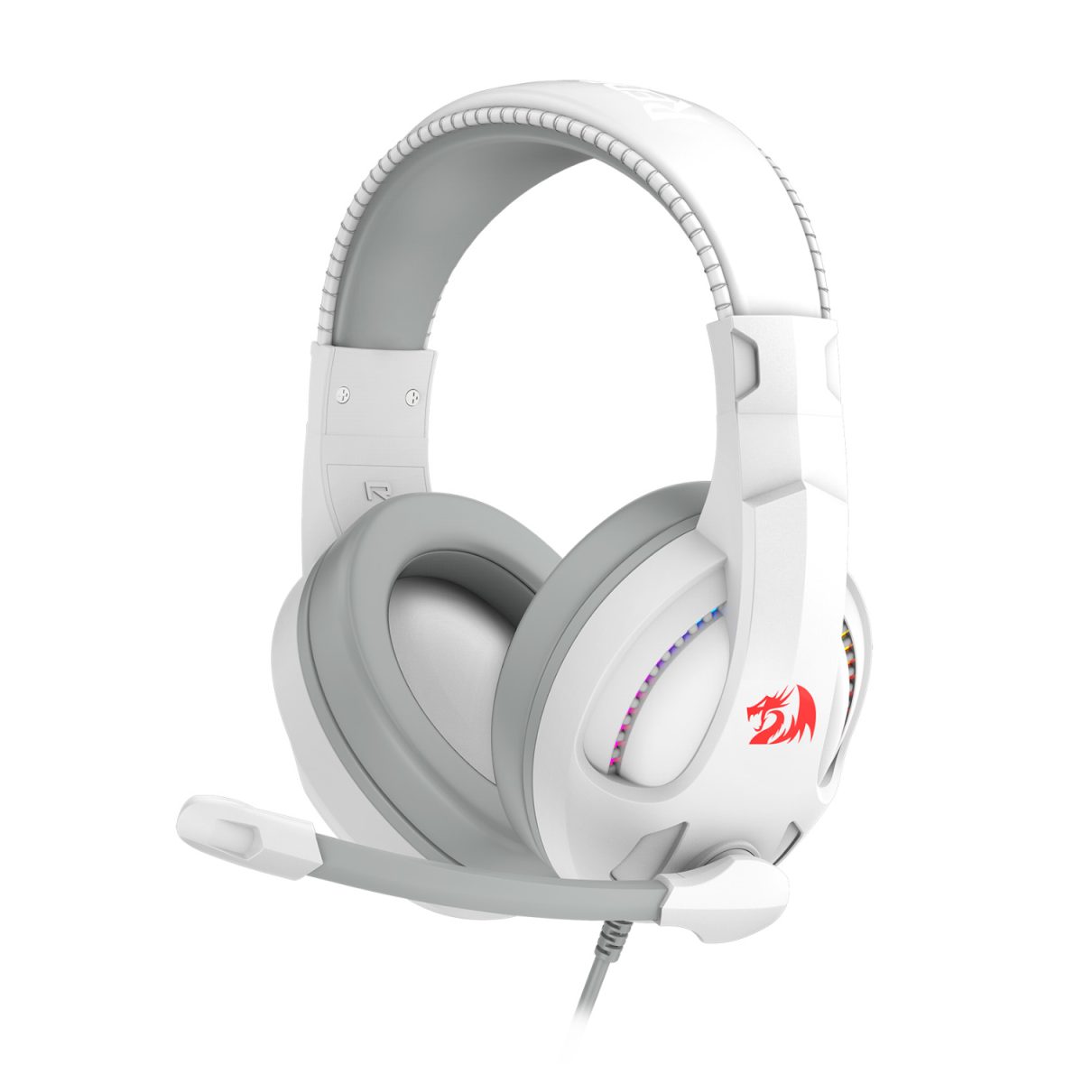 Redragon H211 CRONUS Surround Sound RGB Wired Gaming Headset – White - Image 1