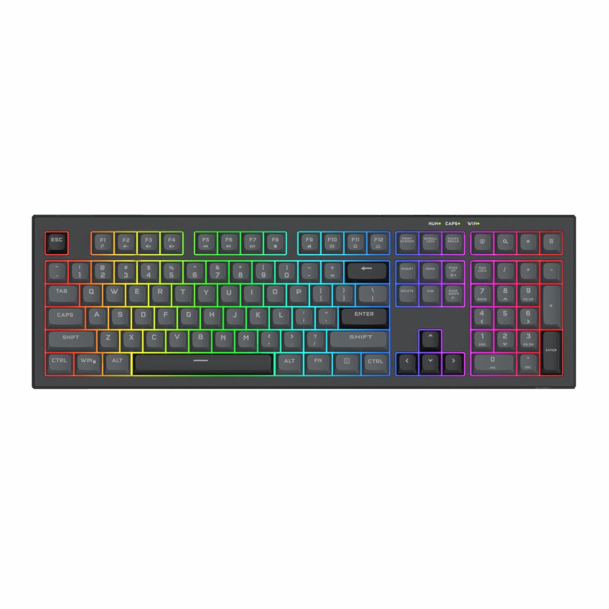 RD-K518-RGB-GB product image REDRAGON CRUX Membrane Gaming Keyboard - Black - Image 1