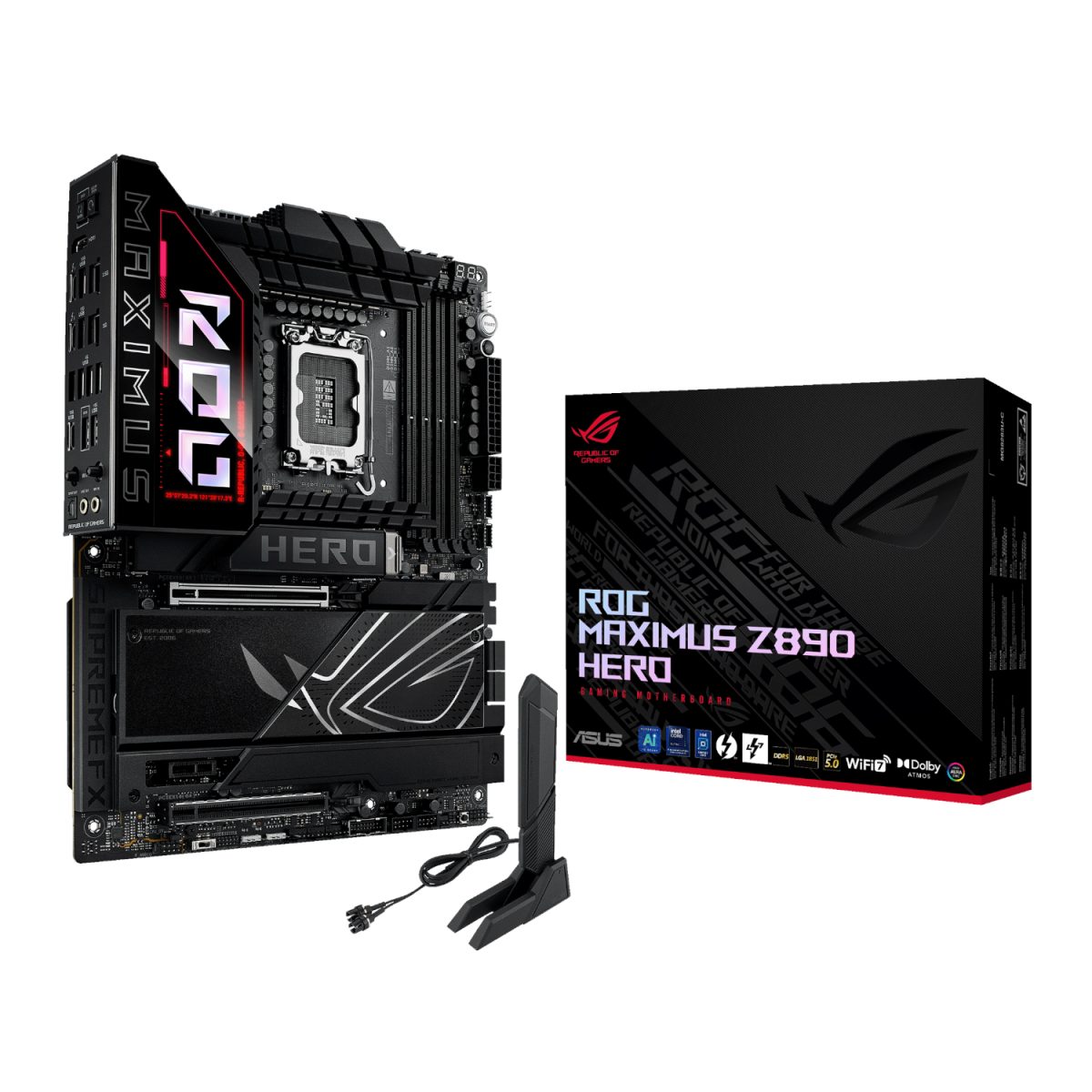 Asus ROG Maximus Z890 Hero Intel LGA1851 ATX Gaming Motherboard - Image 1