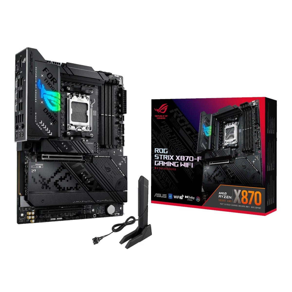 Asus ROG Strix X870-F Gaming WiFi Motherboard - ATX AMD AM5 - Image 1