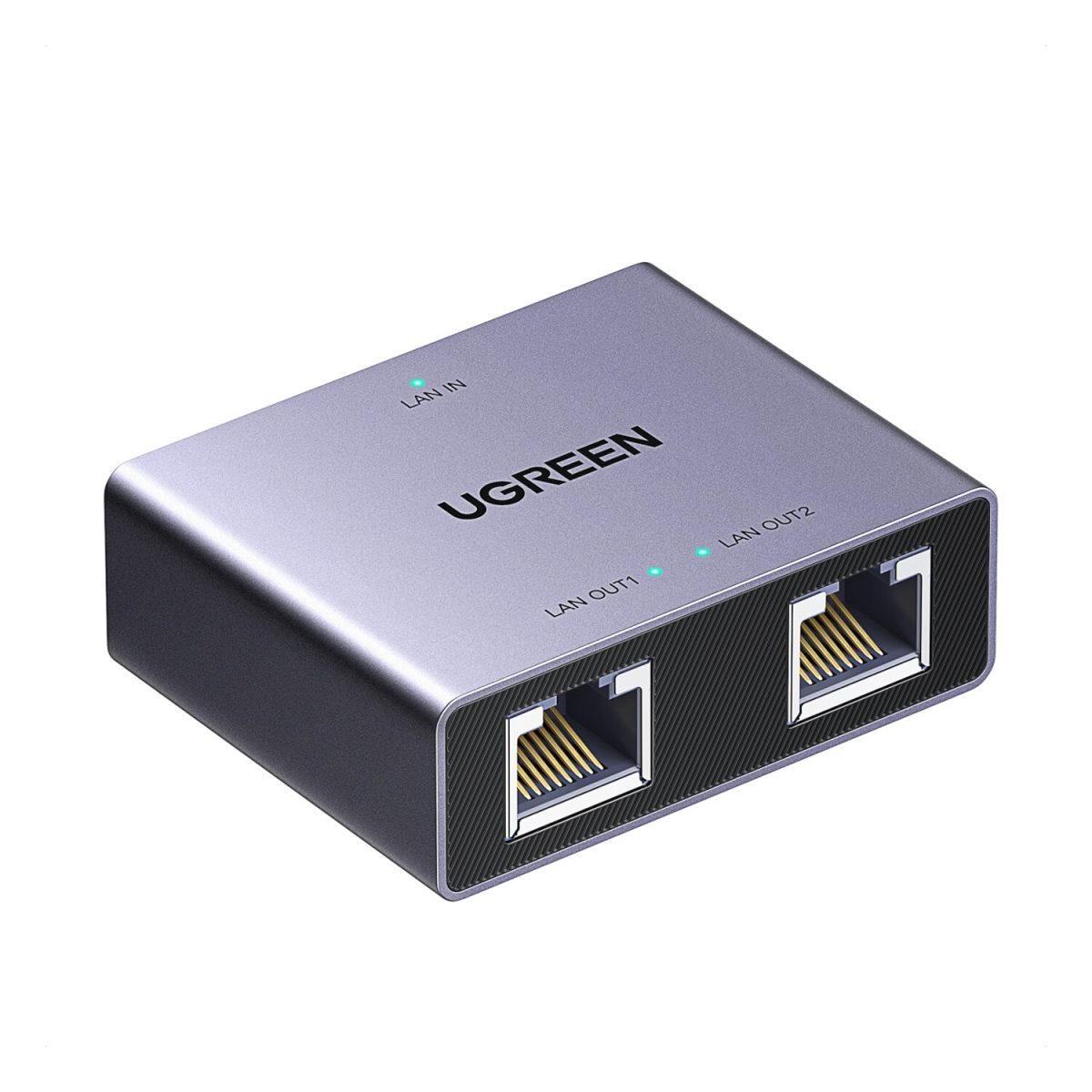 UGREEN 1-to-2 Gigabit Ethernet Splitter, 1000Mbps LAN Network Adapter - Image 1