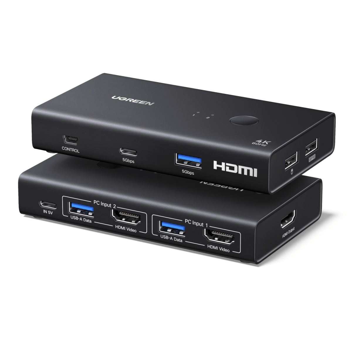 UGreen HDMI 2.0 KVM Switch 2-In-1 Out - Image 2