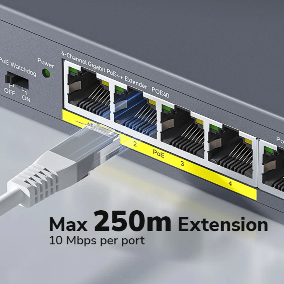 Cudy 4 Port Gigabit PoE 1x PoE Input 60W Switch - Image 3