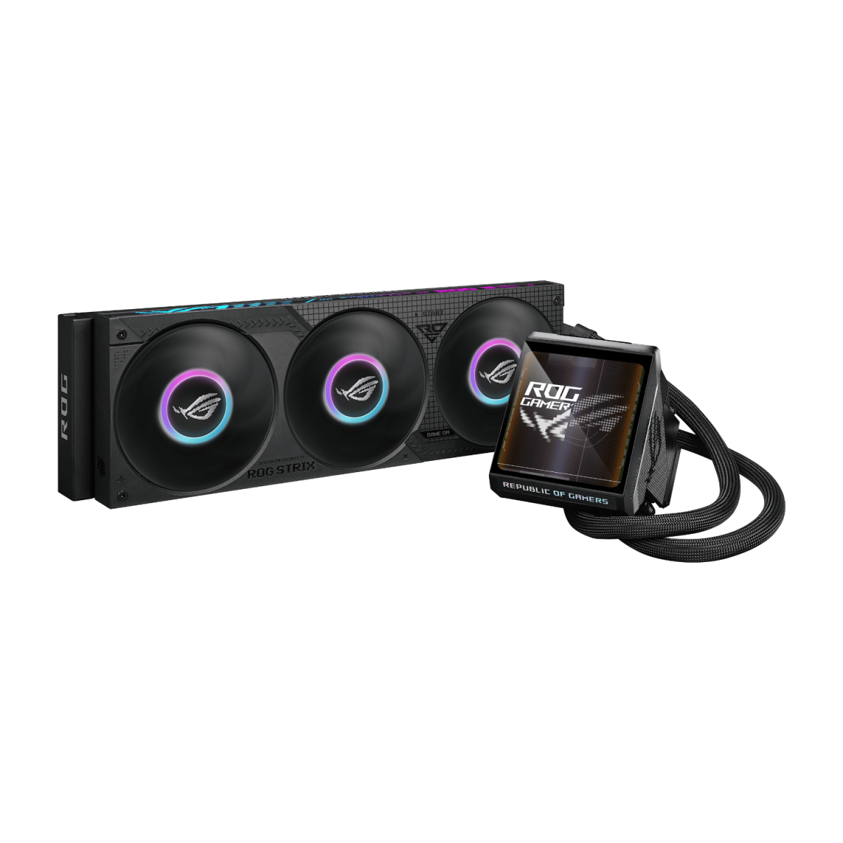 Asus ROG Strix LC IV 360 ARGB LCD Liquid Cooler - Black - Image 1