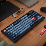 Keychron V3 Max QMK/VIA 80% Wireless Custom Mechanical Keyboard (Brown Switch) – Carbon Black - Image 5