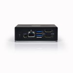 Port USB Type-C to 1 x RJ45|2 x USB3.1 Gen1|2 x HDMI|1 x Type-C|1 x USB3.1 Gen1 | Apple Charging 2.4A|1 x Aux Dock - Black - Image 3
