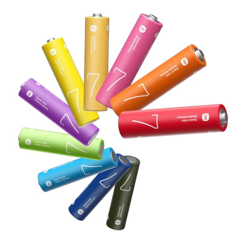 BHR5394GL product image Xiaomi AAA Rainbow Batteries (10 Pack) - Image 1