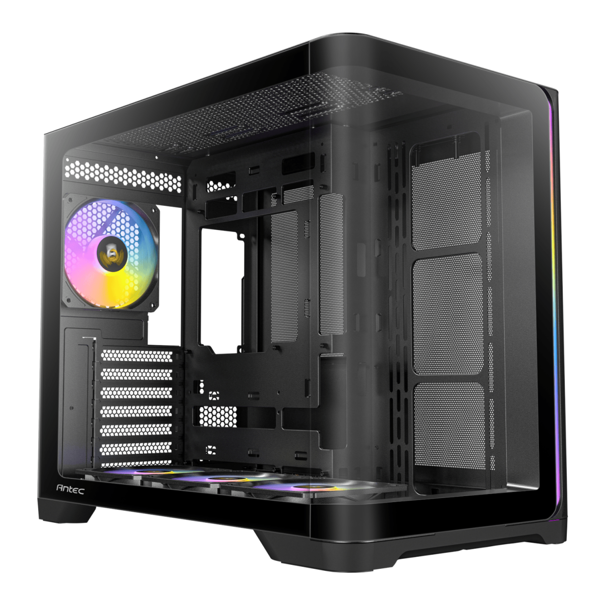 Antec C5 CURVED ARGB ATX | Micro-ATX | ITX ARGB Dual Chamber Mid-Tower Gaming Chassis - Black - Image 1