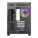Antec C5 CURVED ARGB ATX | Micro-ATX | ITX ARGB Dual Chamber Mid-Tower Gaming Chassis - Black - Image 5