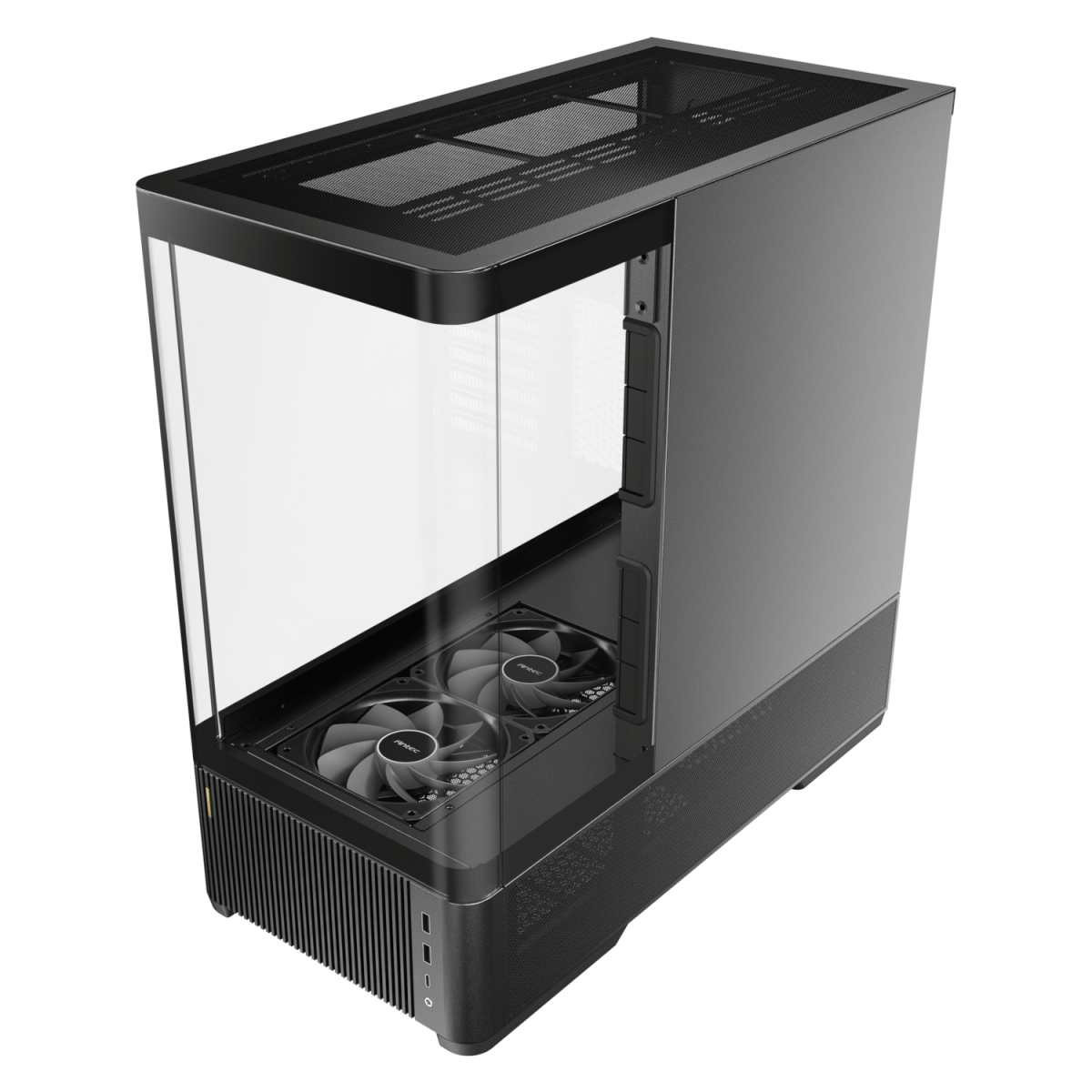 Antec C6 CURVED AIR ATX | Micro-ATX | ITX Mid-Tower Gaming Chassis - Black - Image 3