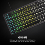 Corsair K55 CORE RGB Gaming Keyboard - Black - Image 2