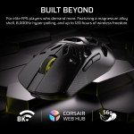 Corsair SABRE v2 PRO WIRELESS MAGNESIUM ALLOY 33000 DPI Gaming Mouse – Black - Image 4