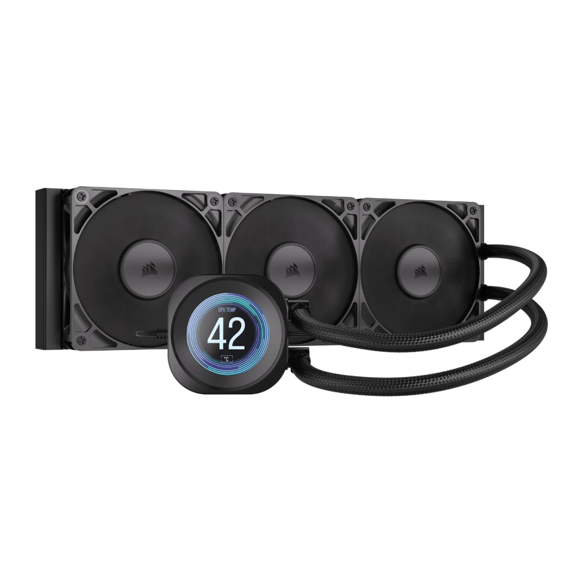 CW-9061033-WW product image Corsair NAUTILUS 360 RS LCD Liquid CPU Cooler - Black - Image 1