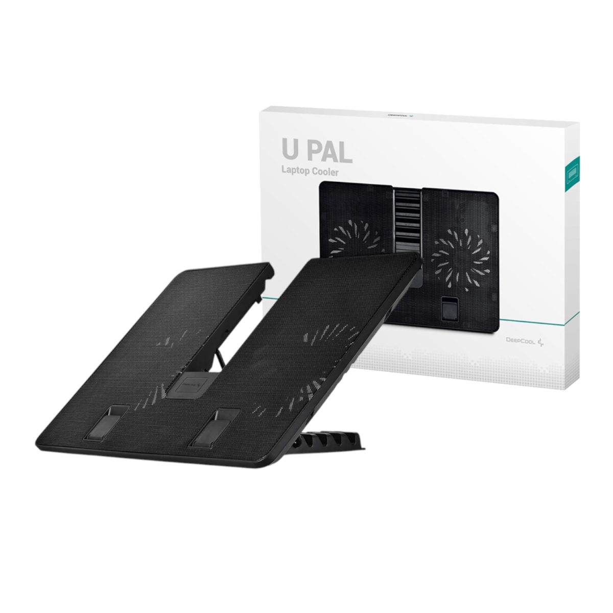 DP-N214A5-UPAL product image DeepCool U PAL Dual Fan Notebook Cooling Stand - Image 1
