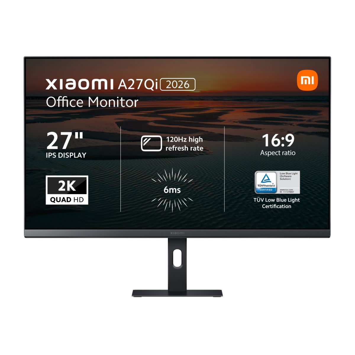 ELA6568EU product image Xiaomi A27Qi 2026 27" inch 120Hz 2K IPS Office Monitor - Image 1