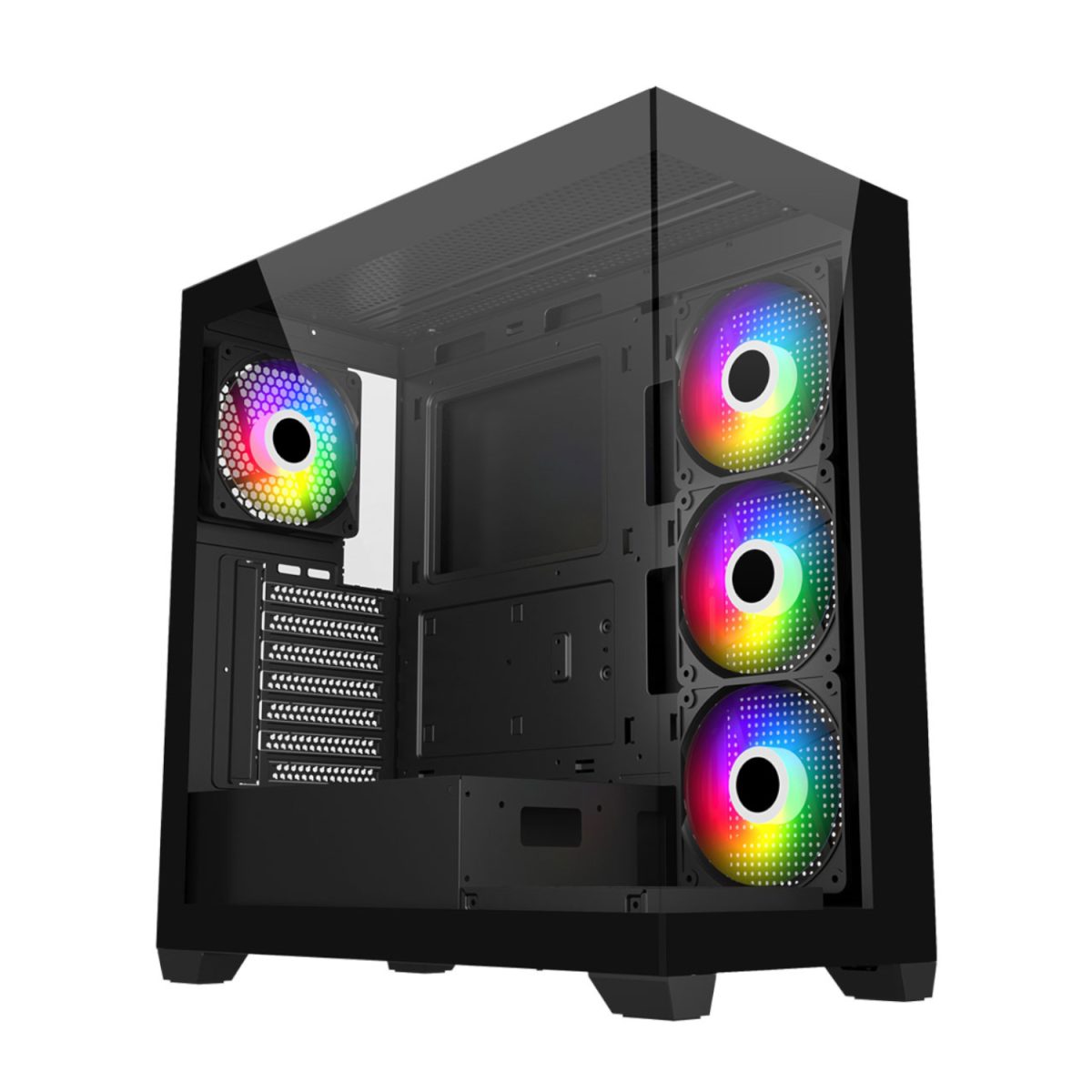M340-BA product image FSP M340 ARGB ATX Gaming Chassis - Black - Image 1