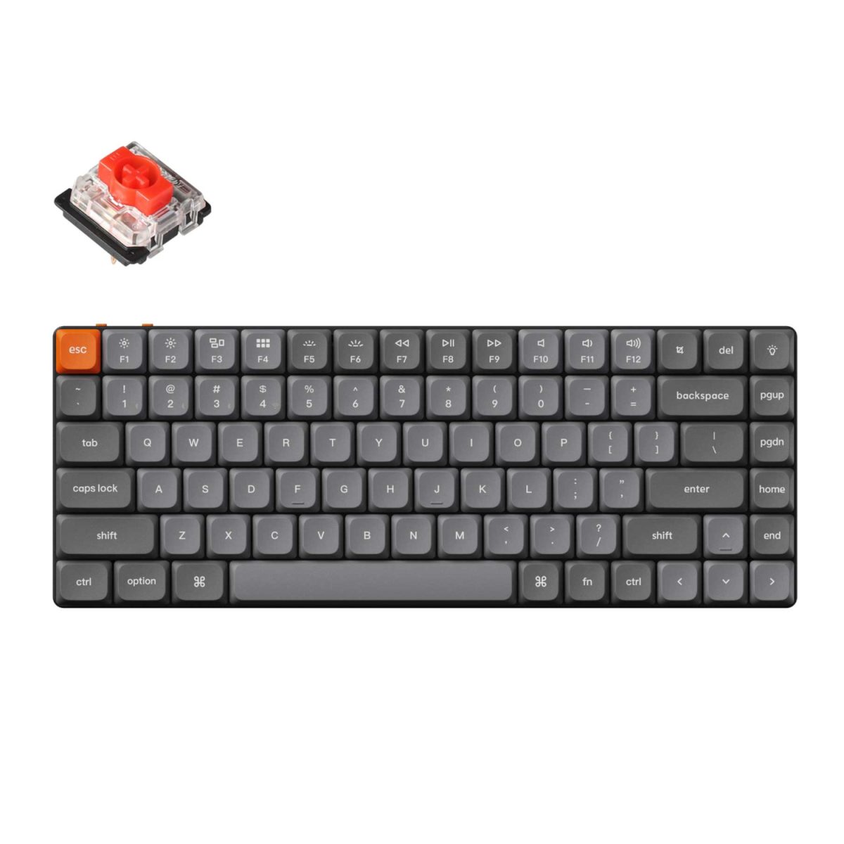 K3M-H1 product image Keychron K3 Max QMK/VIA Wireless 75% Custom Mechanical Keyboard | RED Switches - Image 1