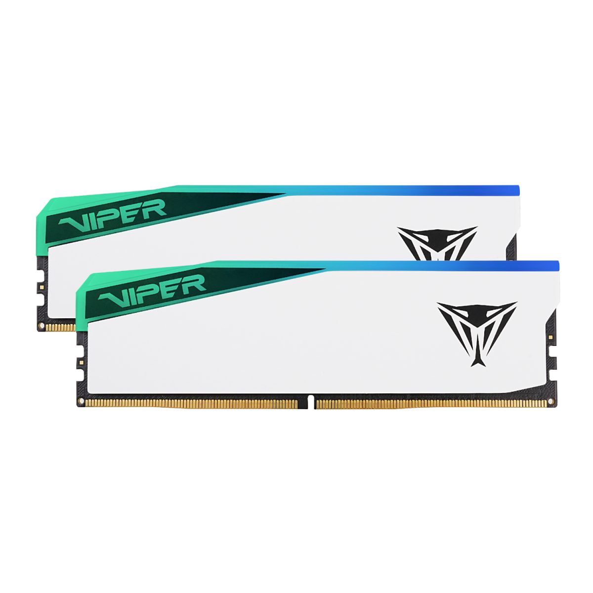 PVER532G60C30KW product image Patriot Viper Elite 5 RGB 32GB 6000MHz DDR5 Desktop Gaming Memory Kit - White - Image 1