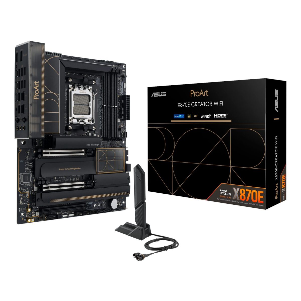 PROARTX870E-CREATORWIFI product image ASUS ProArt X870E-Creator WiFi AM5 ATX Motherboard - Image 1