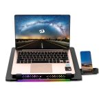 REDRAGON Dual USB 5 Fan RGB Gaming Notebook Stand - Image 5